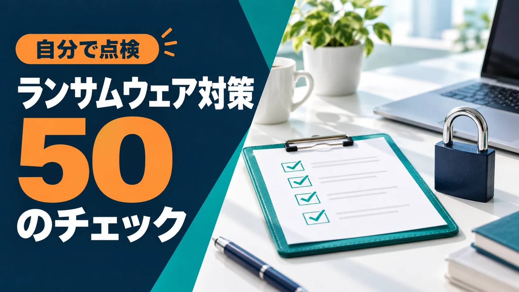自分で点検。ランサムウェア対策50のチェック